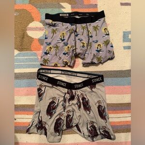 STANCE men's monkey surfs boxer briefs & pizza reaper